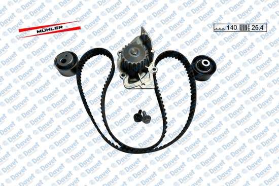 ALLES KIT 196/1 Eksantrik Rulman Kiti (Triger Seti) Partner Berlingo Jumpy Ii Xsara Ii P206 P306 Scudo Ii Expert Dw8 / Dw8b (Dayco Kayis+Alt Rulman)   140 Rp+254 H